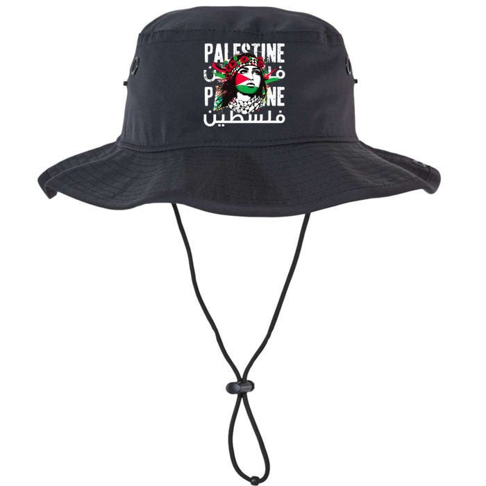 A Palestinian Girl Wearing A Palestinian Bandana Palestine Legacy Cool Fit Booney Bucket Hat