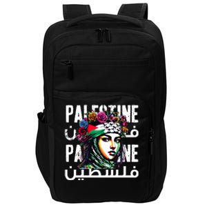 A Palestinian Girl Wearing A Palestinian Bandana Palestine  Impact Tech Backpack