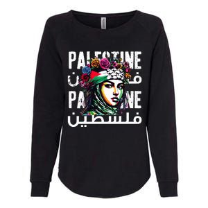 A Palestinian Girl Wearing A Palestinian Bandana Palestine  Womens California Wash Sweatshirt