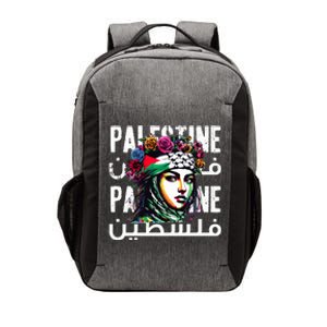 A Palestinian Girl Wearing A Palestinian Bandana Palestine  Vector Backpack