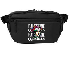 A Palestinian Girl Wearing A Palestinian Bandana Palestine  Crossbody Pack