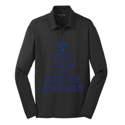 Afiko Passover Gift Silk Touch Performance Long Sleeve Polo