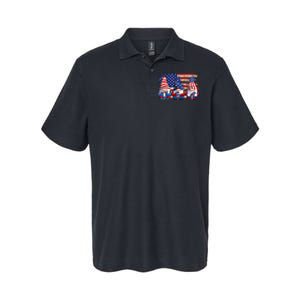 American Patriotic Gnomes USA Independence Day 4th Of July Softstyle Adult Sport Polo