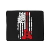 American Pride Guitarist USA Flag Guitar Mousepad