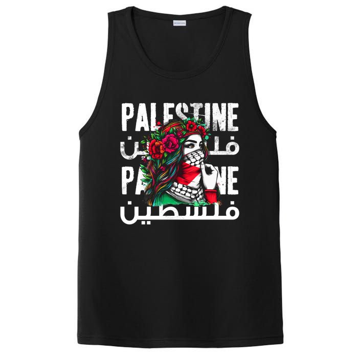 A Palestinian Girl With A Palestinian Bandana Palestine PosiCharge Competitor Tank