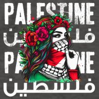 A Palestinian Girl With A Palestinian Bandana Palestine Vector Backpack