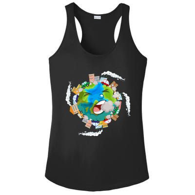 Air Pollution Global Warming Renewable Energy Gift Ladies PosiCharge Competitor Racerback Tank