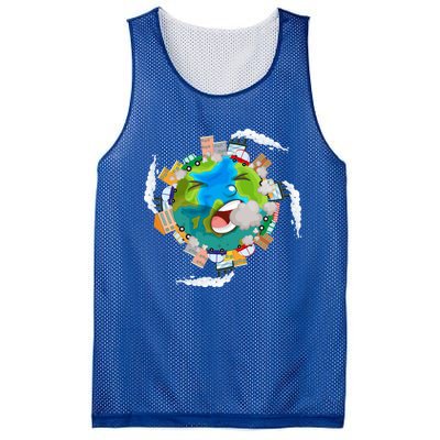 Air Pollution Global Warming Renewable Energy Gift Mesh Reversible Basketball Jersey Tank