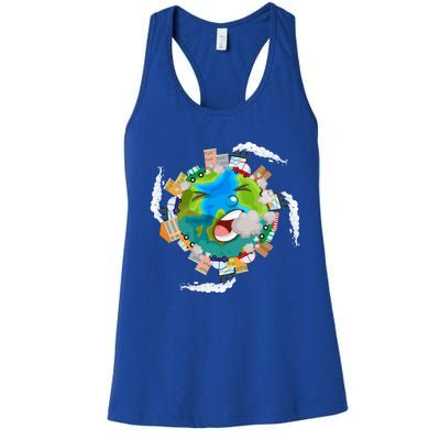 Air Pollution Global Warming Renewable Energy Gift Women's Racerback Tank