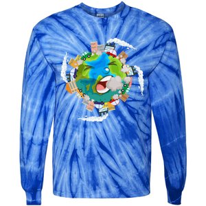 Air Pollution Global Warming Renewable Energy Gift Tie-Dye Long Sleeve Shirt