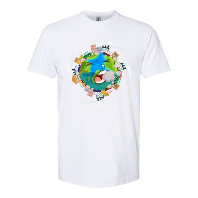 Air Pollution Global Warming Renewable Energy Gift Softstyle CVC T-Shirt