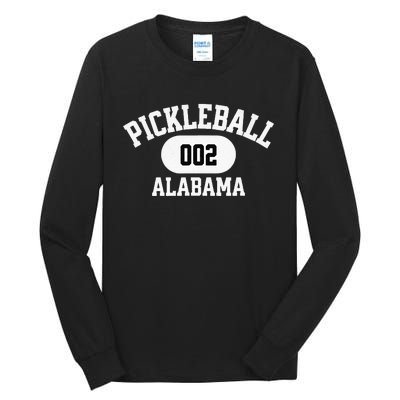 Alabama Pickleball Graphic Pickleballers Tall Long Sleeve T-Shirt