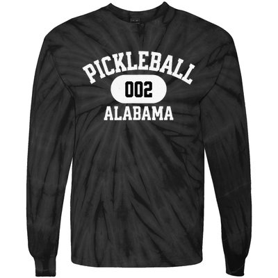 Alabama Pickleball Graphic Pickleballers Tie-Dye Long Sleeve Shirt