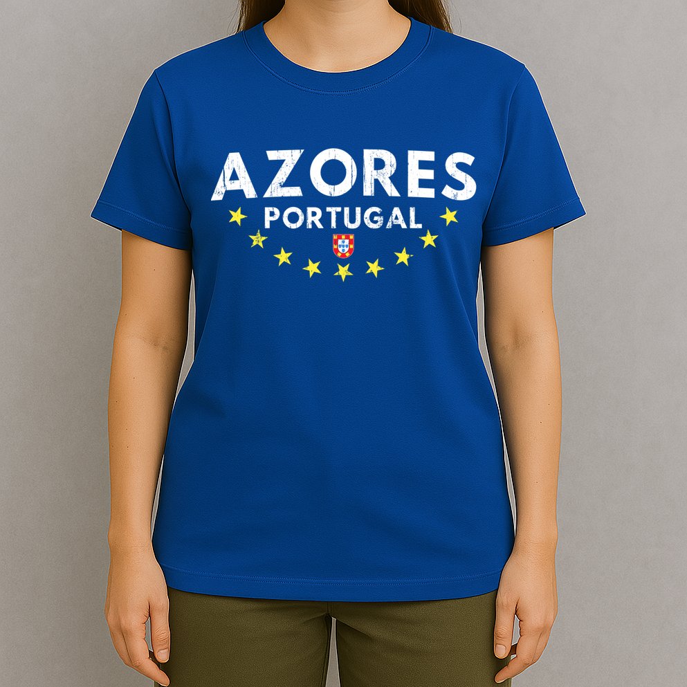 Azores Portugal Gift Distressed Souvenir Vacation Azorean Funny Gift T-Shirt