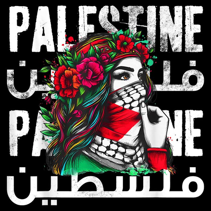 A Palestinian Girl Wearing A Palestinian Bandana Palestine 16 in Basic Backpack