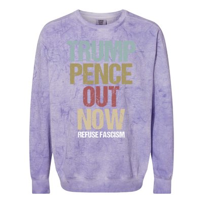 Antitrump Protest Gift Colorblast Crewneck Sweatshirt