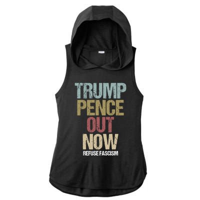 Antitrump Protest Gift Ladies PosiCharge Tri-Blend Wicking Draft Hoodie Tank