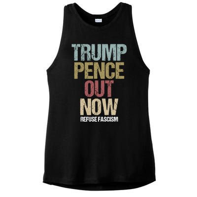 Antitrump Protest Gift Ladies PosiCharge Tri-Blend Wicking Tank