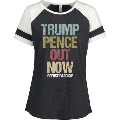 Antitrump Protest Gift Enza Ladies Jersey Colorblock Tee