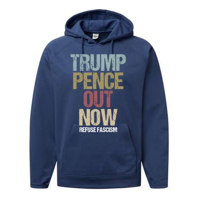 Antitrump Protest Gift Performance Fleece Hoodie