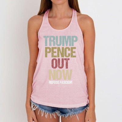 Antitrump Protest Gift Women's Knotted Racerback Tank