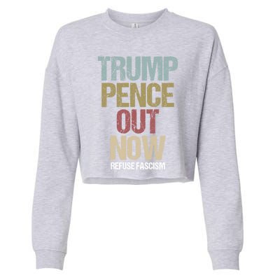 Antitrump Protest Gift Cropped Pullover Crew