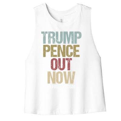 Antitrump Protest Gift Women's Racerback Cropped Tank