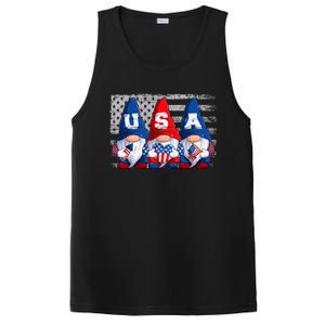 American Patriotic Gnomes Usa 4th Of July Meaningful Gift PosiCharge Competitor Tank