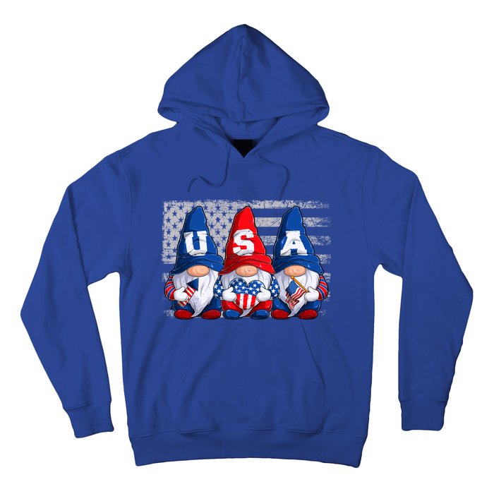 American Patriotic Gnomes Usa 4th Of July Meaningful Gift Hoodie