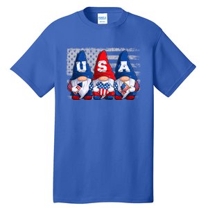 American Patriotic Gnomes Usa 4th Of July Meaningful Gift Tall T-Shirt