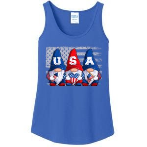 American Patriotic Gnomes Usa 4th Of July Meaningful Gift Ladies Essential Tank