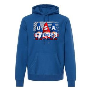 American Patriotic Gnomes Usa 4th Of July Meaningful Gift Premium Hoodie