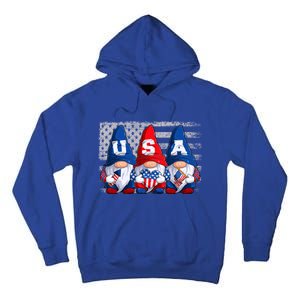 American Patriotic Gnomes Usa 4th Of July Meaningful Gift Tall Hoodie