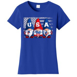 American Patriotic Gnomes Usa 4th Of July Meaningful Gift Women's T-Shirt