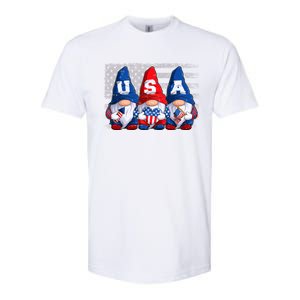 American Patriotic Gnomes Usa 4th Of July Meaningful Gift Softstyle CVC T-Shirt