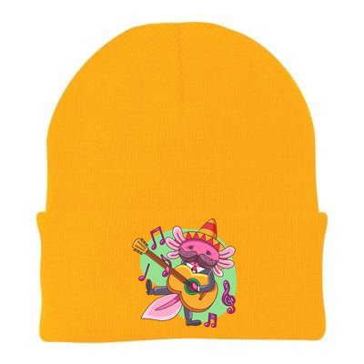 Axolotl Playing Guitar Knit Cap Winter Beanie