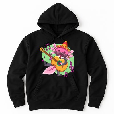 Axolotl Playing Guitar Hoodie