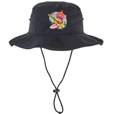 Axolotl Playing Guitar Bucket Hat