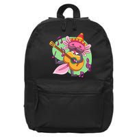 Axolotl Playing Guitar 16 in Basic Backpack