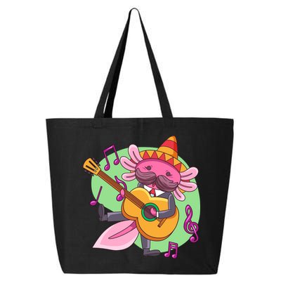 Axolotl Playing Guitar 25L Jumbo Tote