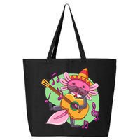 Axolotl Playing Guitar 25L Jumbo Tote