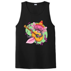 Axolotl Playing Guitar PosiCharge Competitor Tank