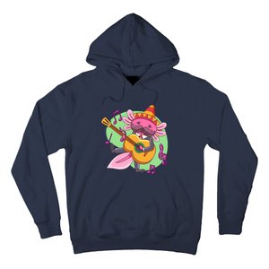 Axolotl Playing Guitar Hoodie