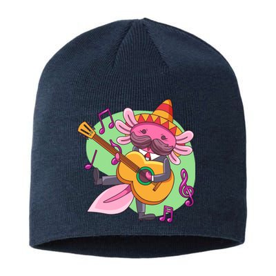 Axolotl Playing Guitar Sustainable Beanie