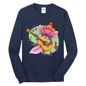 Axolotl Playing Guitar Tall Long Sleeve T-Shirt