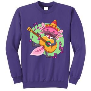 Axolotl Playing Guitar Sweatshirt