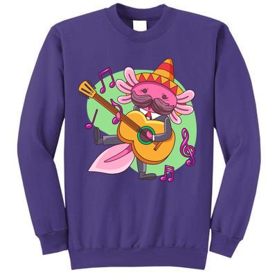 Axolotl Playing Guitar Sweatshirt