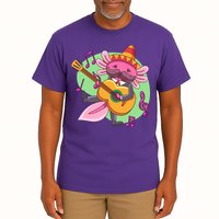 Axolotl Playing Guitar Tall T-Shirt