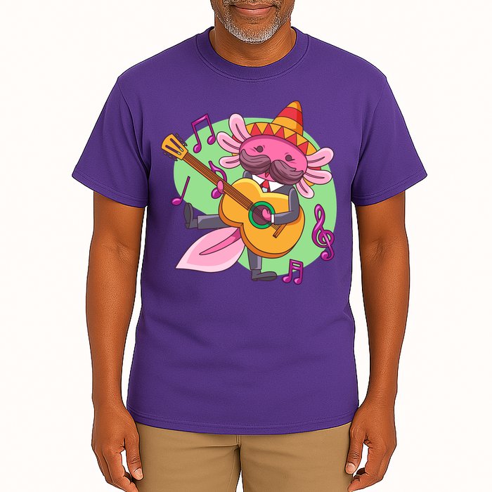 Axolotl Playing Guitar Tall T-Shirt