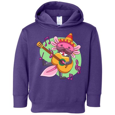 Axolotl Playing Guitar Toddler Hoodie